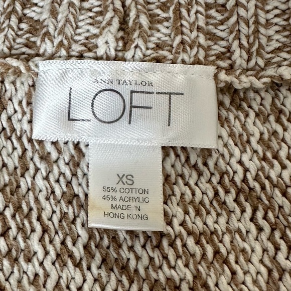 Ann Taylor Loft Chunky Knit Open-Front Cardigan – Size XS - Picture 6 of 7
